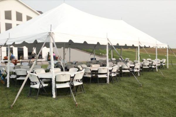 20' x 40' pole tent - 1 piece top